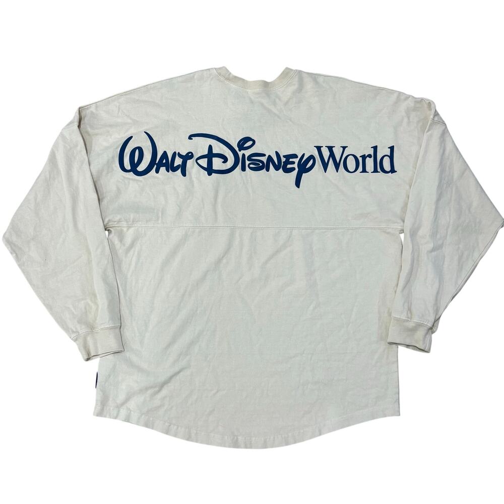 NWT Walt Disney World Spirit Jersey Established 1971 Cream Navy Blue Medium